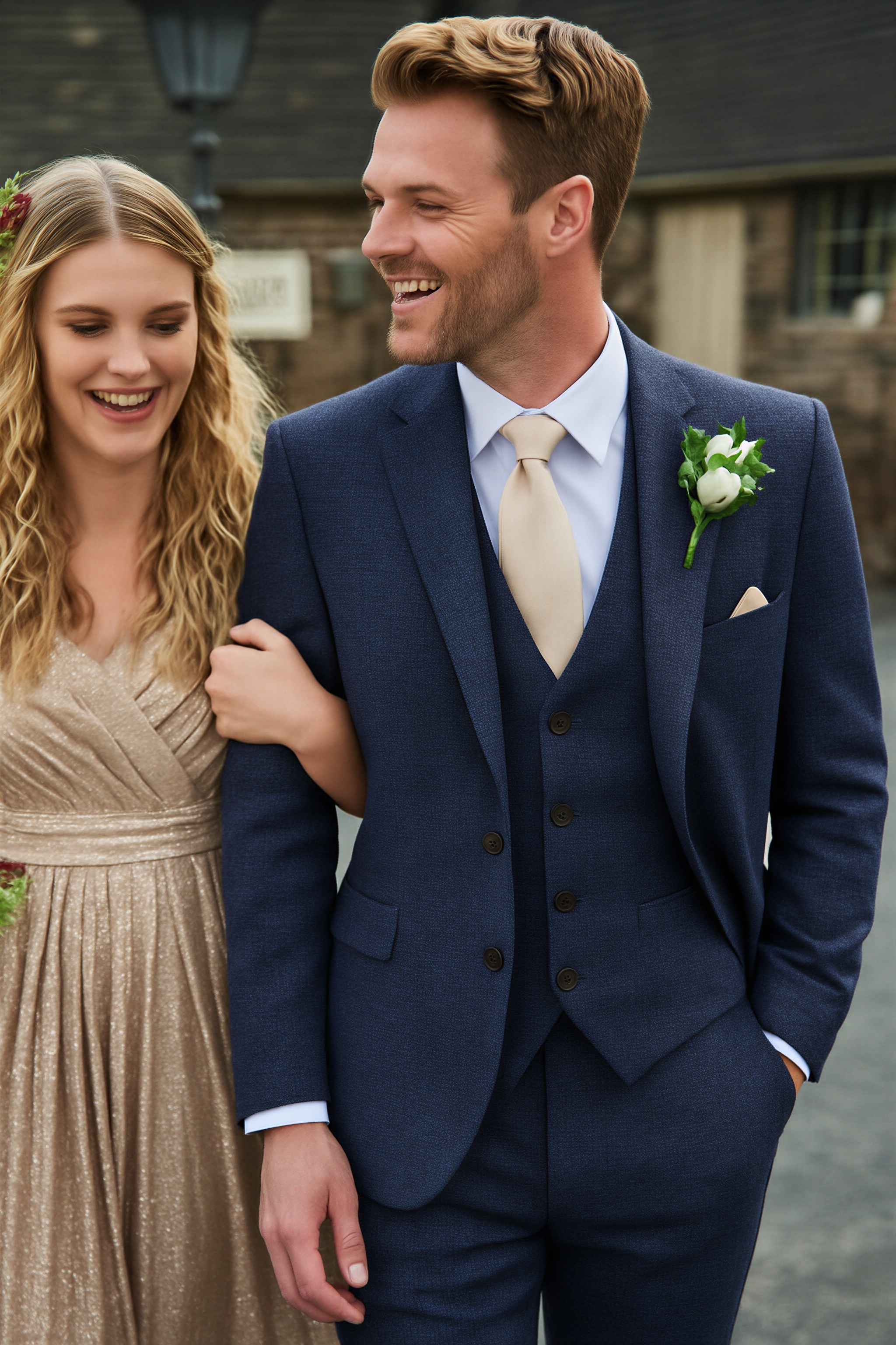 Deep navy outfit idea